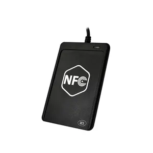 การควบคุมการเข้าถึงการ์ดแบบไร้สัมผัส NFC 13.56Mhz RFID USB เครื่องอ่านบัตรเดสก์ท็อป ACR1251U