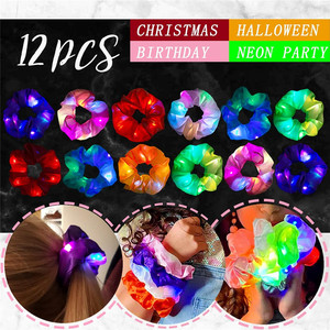 Chouchous LED Lumineux pour Cheveux – Accessoires de Fête, Cadeaux de Noël, Équipement de Rave Personnalisé, Élastiques Néon pour Festivals - Product Image 3