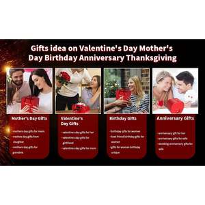 Rosa Roja Preservada con Collar y Caja de Joyería para Regalo del Día de San Valentín para Novia, Esposa, Mamá, Set de Regalo de Lujo Hecho a Mano - Product Image 4