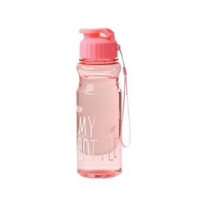 <b>Hot</b> Selling Pink Plastic 550Ml Portable Outdoor Drinking <b>Water</b> <b>Bottle</b> for Business - Product Image 1