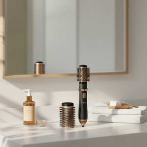 DB Ionic Hairdryer Brush 3 Interchangeable Heads Rotating Hot Air <b>Styler</b> Drying And Styling Electric <b>Multi</b> <b>Styler</b> - Product Image 2