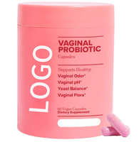 Probiotiques vaginaux OEM pour femmes, équilibre du pH, prébiotiques, mélange de probiotiques Lactobacillus, capsules, soutien immunitaire, santé vaginale féminine