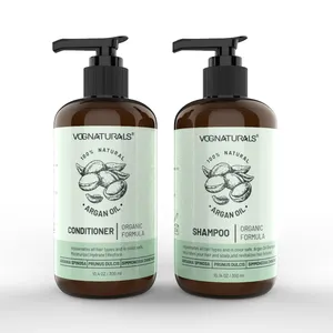 Private Label Moisturizing Hair Anti Hair Loss Reduce Scalp Pure Argan Oil Shampoo And Conditioner Set