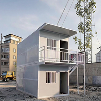 Maison de conteneur empilable pliable de 2 étages de 20 pieds Maison mobile, bureau, résidence