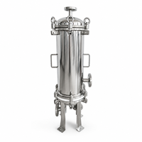 Boîtier de filtre multi-cartouches SS304 SS316L, doublé de PTFE, filtre de précision en acier inoxydable doublé de PTFE