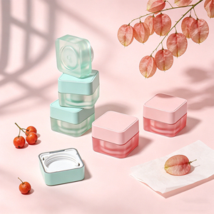 Envase Cuadrado Mini para Crema, Diseño Moderno, 5g, Contenedor Vacío para Crema Facial, Envase Cosmético para Muestras de Cuidado de la Piel - Product Image 3