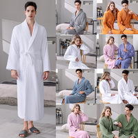 Peignoir en éponge personnalisé super doux et moelleux pour hommes marque de distributeur Vêtements de nuit blancs Peignoir de bain Spa Terry Hotel