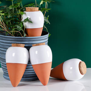 Tapa cónica blanca de cerámica de aumento diario para filtración de agua Herramienta perezoso de riego de jardinería de suelo rojo Disponible exclusivamente <span class=keywords><strong>en</strong></span> <span class=keywords><strong>Amazon</strong></span> - Product Image 3