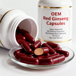 Kırmızı <span class=keywords><strong>Ginseng</strong></span> Kapsülleri, Yüksek Kaliteli Erkek Performans Arttırıcı Kore Kırmızı <span class=keywords><strong>Ginseng</strong></span> Ekstresi Tozu Erkek ve Kadın 60 OEM/ODM Spot Satışları - Product Image 5