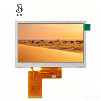 Display LCD TFT IPS BOE da 4,3 Pollici, Pannello LCM con Risoluzione 800x480, RGB 40PIN SPI/MIPi I2C, Retroilluminazione LED, Driver IC ST7262, 1000cd/m