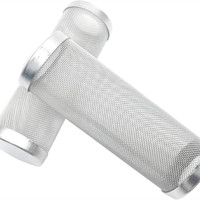 Pelindung Filter Stainless Steel, jaring jala keranjang udang ikan akuarium aliran