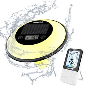 Termómetro de Baño Inalámbrico Inteligente <span class=keywords><strong>INKBIRD</strong></span> IBS-P05R, Digital, con Energía Solar, Luz Ambiental, Control Remoto Interior, Impermeable - Product Image 1