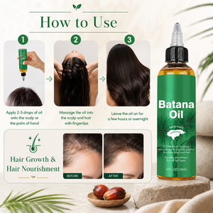 Huile de Batana Marque Blanche Soin Capillaire Naturel Nourrit le Cuir Chevelu Huile Traitante pour Épaissir et Réparer les Cheveux 4oz - Product Image 6