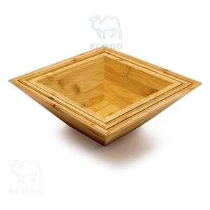 Cuenco de arroz de bambú de 3 tamaños, cuenco de ensalada múltiple, Frutero de cocina para encimera - Product Image 2