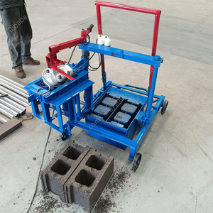 Máquina Manual Móvil para Fabricar Bloques Pequeños, Máquina para Hacer Ladrillos de Hormigón con Ceniza Volante, Máquina Formadora de Bloques Huecos de Hormigón - Product Image 3
