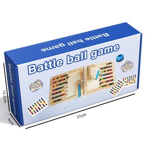 Jeu de bataille magnétique en bois compétitif pour enfants, cadeau interactif pour la famille et les fêtes - Product Image 5