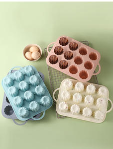 <span class=keywords><strong>Moule</strong></span> en silicone antiadhésif à 12 cavités pour gâteau pour gelée de pouding <span class=keywords><strong>Bundt</strong></span> et outils de gâteau en mousse - Product Image 3