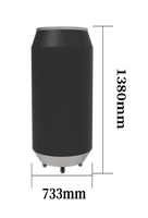 Panneau LED créatif numérique publicitaire P2 en forme de canette, écran LED circulaire de forme spéciale, écran LED en forme de canette de cola, affichage LED en forme de bouteille de cola
