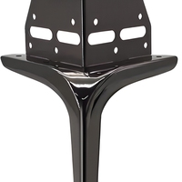 Pieds de meubles en métal de luxe modernes avec support d'angle à 6 trous pour lit rembourré, canapé, armoire, meuble de chevet, quincaillerie