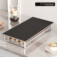 Vente en gros de boîtes à capsules de café Nespresso, 40 compartiments, acier au carbone, antidérapant, porte-capsules de café