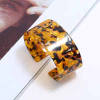 Mode 3cm écaille de tortue Acétate De Cellulose Résine acrylique manchette bracelet bracelet Femmes ArticifialTortoiseshell bracelet 8 Couleurs