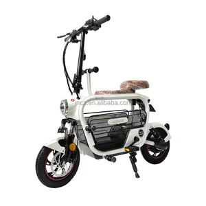 Çin katlanabilir su geçirmez 10AH 35Km 350W 2 tekerlekli yetişkin elektrikli Scooter avrupa abd depo