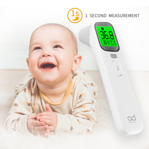 Thông minh bốn màu đèn nền laser hồng ngoại Nhiệt kế điện 4 chế độ trán tai bé Nhiệt kế kỹ thuật số - Product Image 5