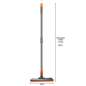 <span class=keywords><strong>Balai</strong></span> à poils d'animaux télescopique double face en caoutchouc <span class=keywords><strong>pour</strong></span> tapis et sols mouillés – Outil de nettoyage domestique en promotion - Product Image 6