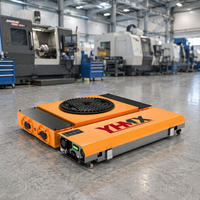 Nouveau chariot de manutention électrique compact de 40 tonnes à commande sans fil pour usine de fabrication avec roues en PU allemandes
