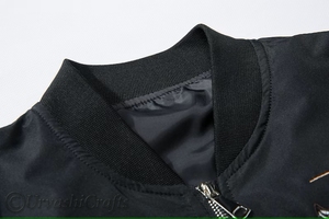 Dernière arrivée vestes brodées pour hommes loup brodé décontracté soie Sukajan veste Street Wear décontracté élégant veste vente en gros - Product Image 3