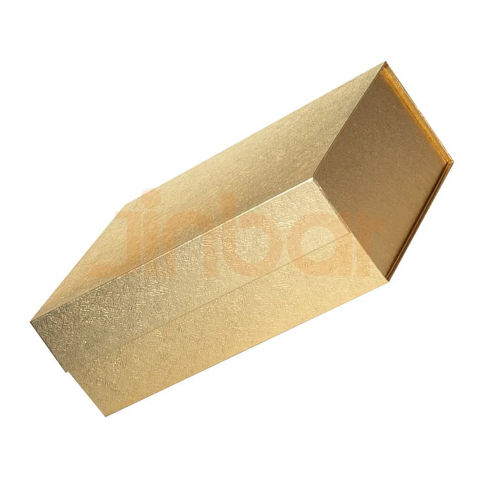 Lieferkette spezielle Papierbox Wasserspender Geschenkbox Verpackung Gold für Geburtstag Karton Papier handgefertigte feste Goldfolienboxen