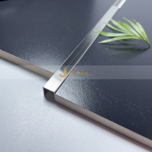 EX731 Modern Stainless Steel Tile Trim for Shower Niche <b>Corner</b> Edge Easy Installation Durable <b>Bathroom</b> Wall Waterproof Profile - Product Image 3