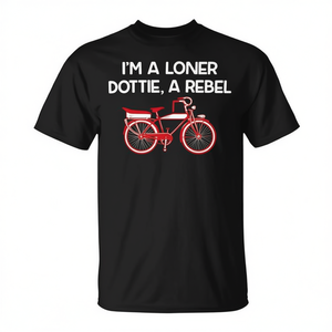 T-shirt I'm A Loner Dottie A Rebel, noir, unisexe, taille adulte moyenne - Product Image 2