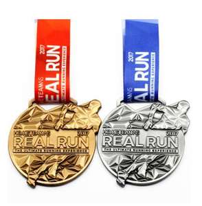 ที่กำหนดเองราคาถูกว่างเปล่ามาราธอนวิ่งเหรียญทองกีฬาโลหะเหรียญฟุตบอลด้วยริบบิ้น - Product Image 4