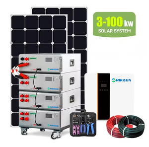 니키선 25KWh/30KWh/50KWh 리튬인산철 배터리 스택형 BMS 가정용 태양광 패널 시스템 - Product Image 5