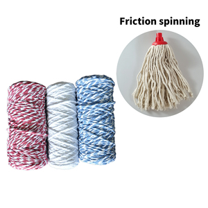 Sợi Dref Pha Trộn Cotton Tái Chế Siêu Thấm Màu Trắng Hoặc Siêu Thấm Dùng Cho Chổi Lau Bụi 0.5S 4ply 6ply Giá Rẻ - Product Image 2