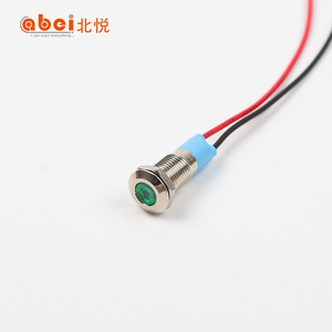 Luz indicadora de 8mm Lámpara de señal Luz piloto Indicador de lámpara de metal 3V5V6V9V12V24V110V220V RG R <span class=keywords><strong>G</strong></span> - Product Image 4