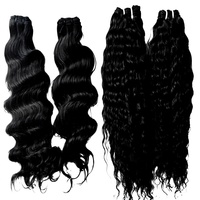 Cheveux humains bouclés vierges Remy indiens bruts, tissage de 8 à 32 pouces, double trame machine, donneur unique