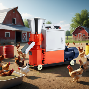 Machine à granulés d'aliments pour animaux 5 mm 3KW 240V électrique en acier inoxydable pour volailles et animaux d'élevage - Product Image 2