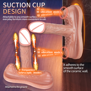 Vibrador con Control Remoto Inalámbrico, <span class=keywords><strong>Dildo</strong></span> Vibrador de Silicona Suave Realista con Movimiento de Empuje, 14.5cm, <span class=keywords><strong>Insertable</strong></span> para Mujeres y Hombres - Product Image 5