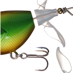 เหยื่อปลอม SNEDA Propeller Popper Topwater Lure 5 กรัม/10 กรัม แบบตีไกล ผสมผสานการกระพือและการสั่นสะเทือน สำหรับ<span class=keywords><strong>ปลา</strong></span>แบส <span class=keywords><strong>ปลา</strong></span>ไพค์ และสัตว์น้ำผิวน้ำ - Product Image 3