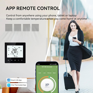 <span class=keywords><strong>Termostato</strong></span> Digitale WiFi Programmabile, Controllo Intelligente <span class=keywords><strong>per</strong></span> Condizionatori d'Aria, Display LCD, Interruttori di Controllo della Temperatura - Product Image 6