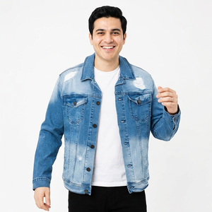Custom Size 2026 Men's Denim <b>Jacket</b> Cotton Denim Men's <b>Jacket</b> Regular <b>Slim</b> <b>Fit</b> Denim Spring Wear Men's <b>Jacket</b> in Whole Sale - Product Image 1