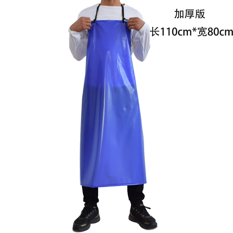 Tablier bleu 40 soie 110*80