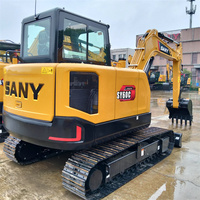 Excavator Multifungsi SANY SY60C 6 Ton dengan Saluran Hidrolik Tambahan yang Kompatibel untuk Aksesori Breaker, Grapple, dan Auger