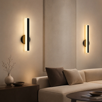 Applique murale LED moderne 15W en fer et acrylique, lumière blanche chaude pour chambre, salon, couloir, hôtel