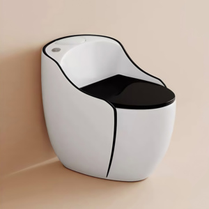Piège en S monobloc coloré <span class=keywords><strong>d</strong></span>écoratif de style occidental, siphonique, chasse <span class=keywords><strong>d</strong></span>'eau, <span class=keywords><strong>WC</strong></span> en céramique monté au sol, toilette <span class=keywords><strong>pour</strong></span> hôtel et maison - Product Image 3