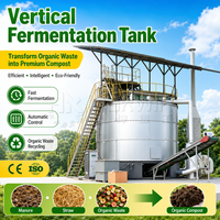 Réacteur de compostage vertical écologique et cuve de fermentation de fumier de volaille pour la production d'engrais