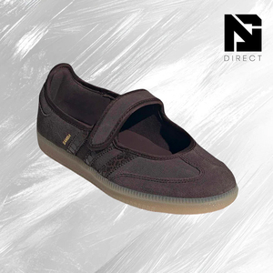 Adidas Wmns Jane 'Aurora Coffee' Slip-On Round Toe Hook Loop Breathable Mesh Retro Shoes. รองเท้าผ้าใบแบบสวมทรงกลมแบบสวมทรงกลม - Product Image 2