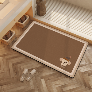 พรมห้องน้ำดูดซับน้ำได้ดีกันลื่นแบบพับเก็บได้ผ้าโพลีเอสเตอร์แห้งเร็วพิมพ์โลโก้ตามสั่ง - Product Image 5